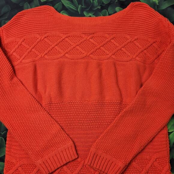 Talbots Petites Coral Nautical Anchor Tunic Sweater size XLP Petite - Picture 11 of 11